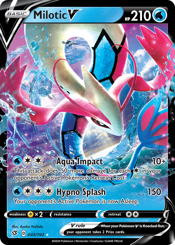 Milotic V (043/192) [Sword & Shield: Rebel Clash] | Good Games North