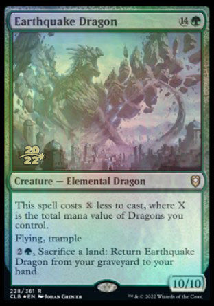 Earthquake Dragon [Commander Legends: Battle for Baldur's Gate Prerelease Promos] | Good Games North