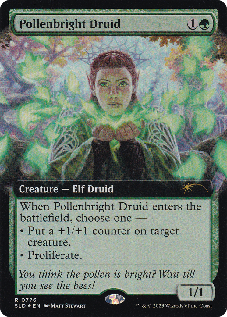 Pollenbright Druid (Extended Art) [Secret Lair Drop Series] | Good Games North
