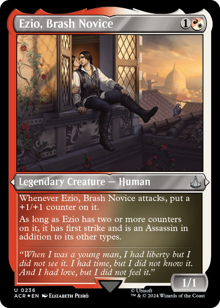 Ezio, Brash Novice (Foil Etched) [Assassin's Creed] | Good Games North