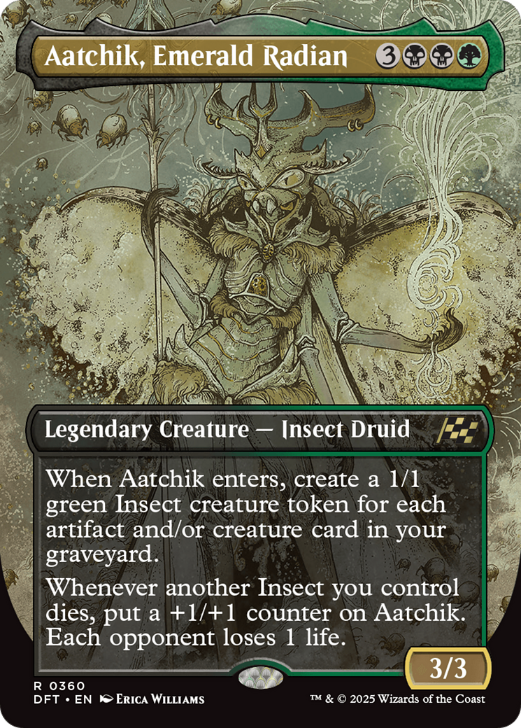 Aatchik, Emerald Radian (Borderless) [Aetherdrift] | Good Games North