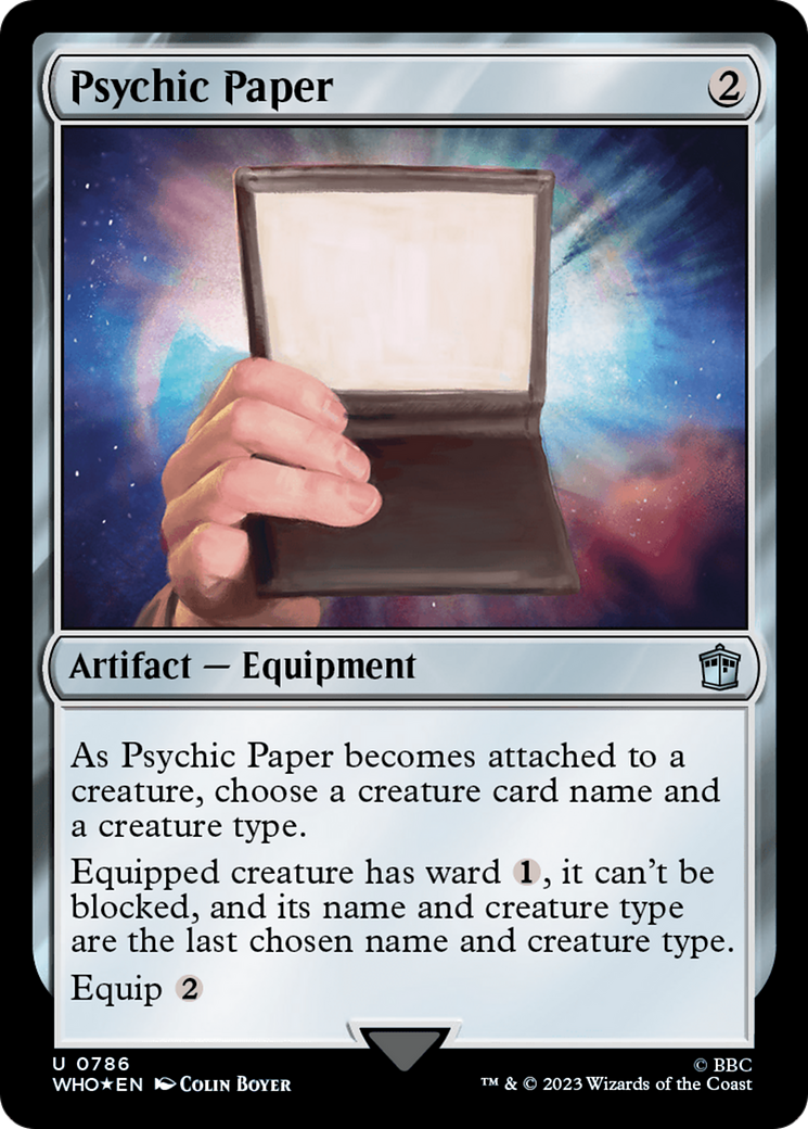 Psychic Paper (Surge Foil) [Doctor Who] | Good Games North