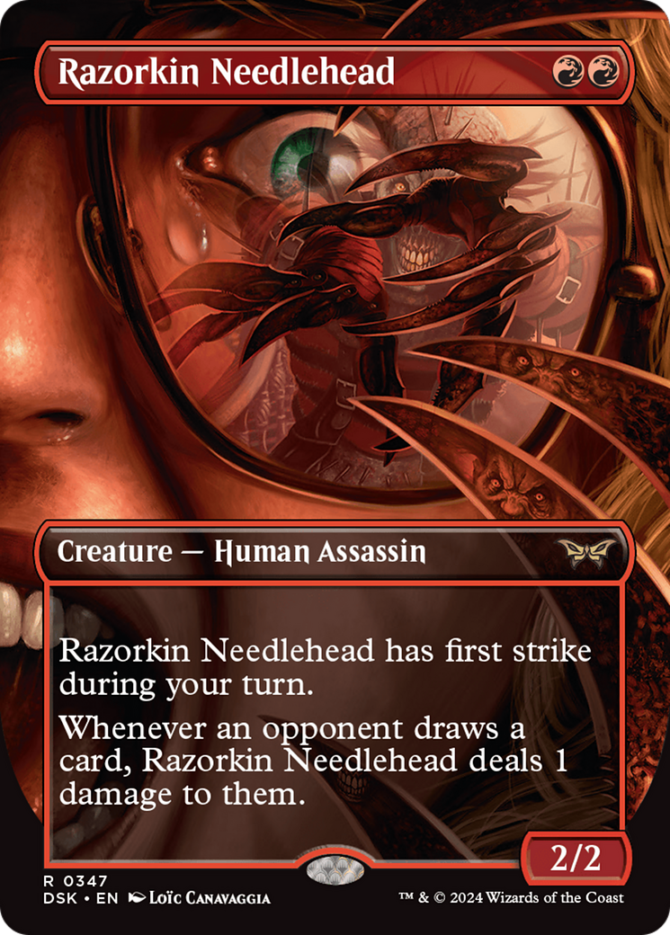 Razorkin Needlehead (Borderless) [Duskmourn: House of Horror] | Good Games North