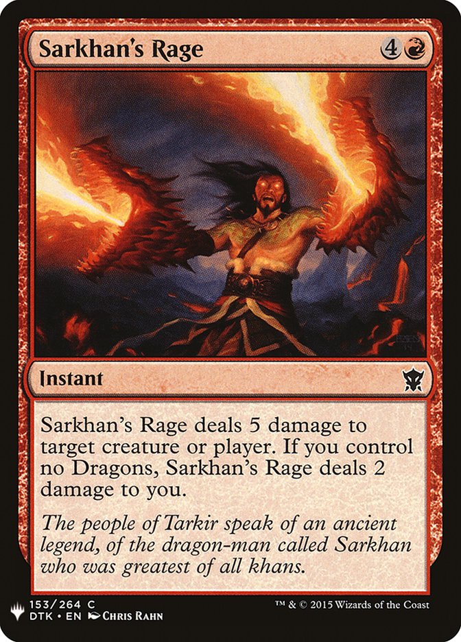 Sarkhan's Rage [Mystery Booster] | Good Games North