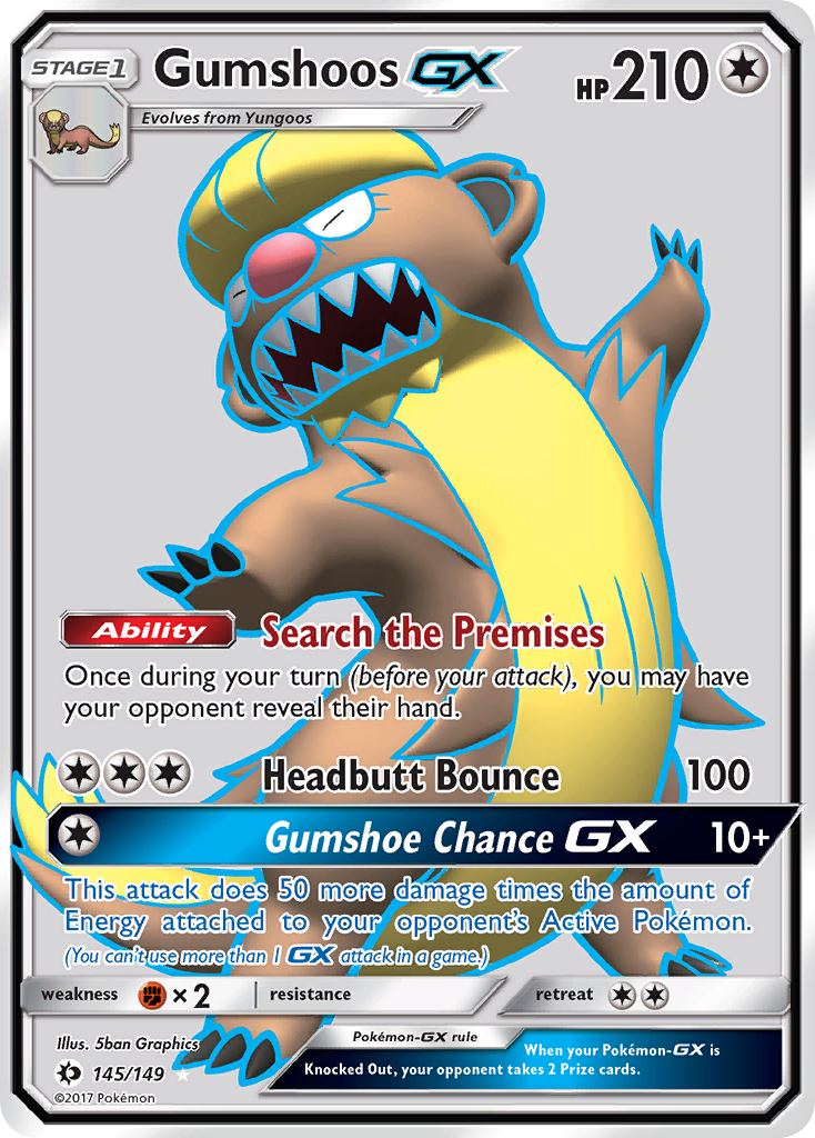 Gumshoos GX (145/149) [Sun & Moon: Base Set] | Good Games North