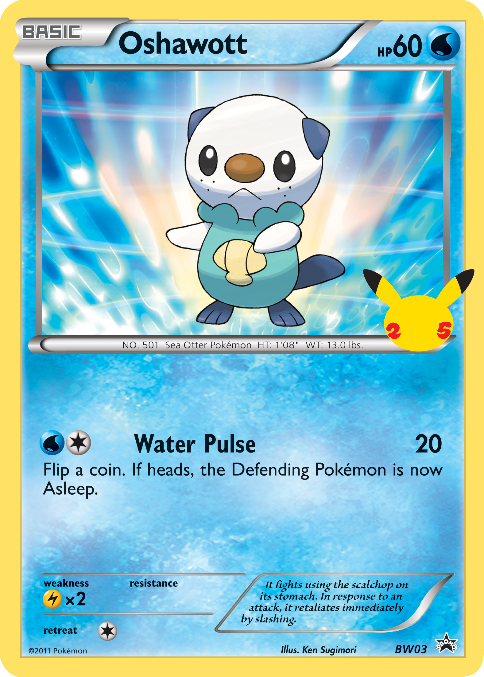Oshawott (BW03) (Jumbo Card) [First Partner Pack] | Good Games North