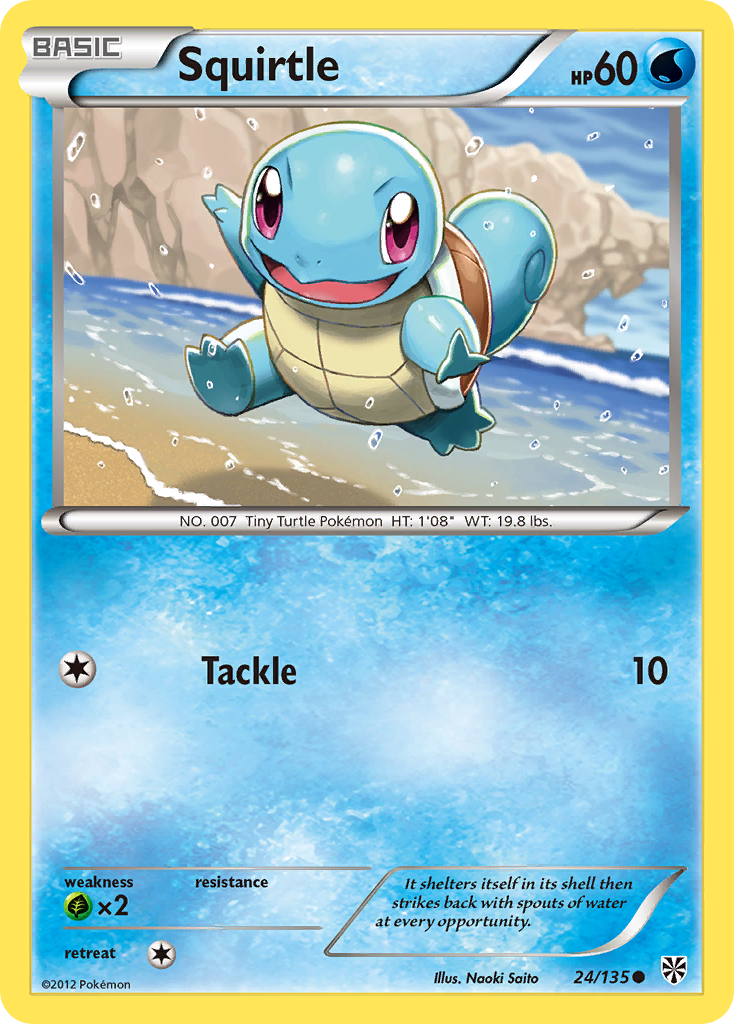 Squirtle (24/135) [Black & White: Plasma Storm] | Good Games North