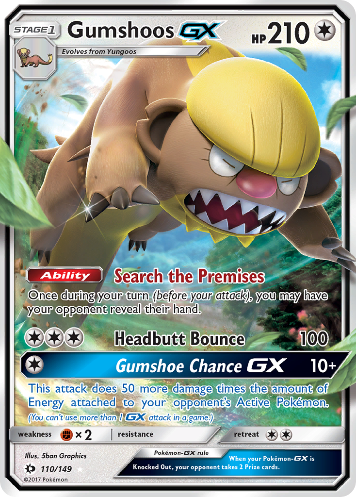 Gumshoos GX (110/149) [Sun & Moon: Base Set] | Good Games North