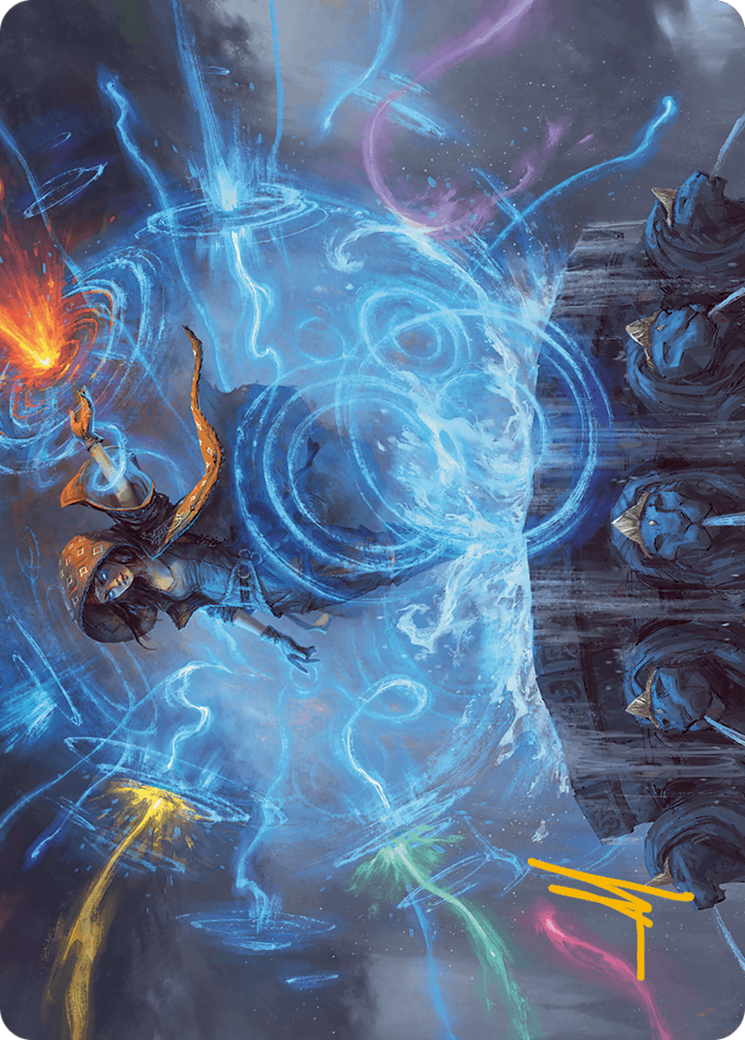 Flusterstorm Art Card (Gold-Stamped Signature) [Modern Horizons 3 Art Series] | Good Games North