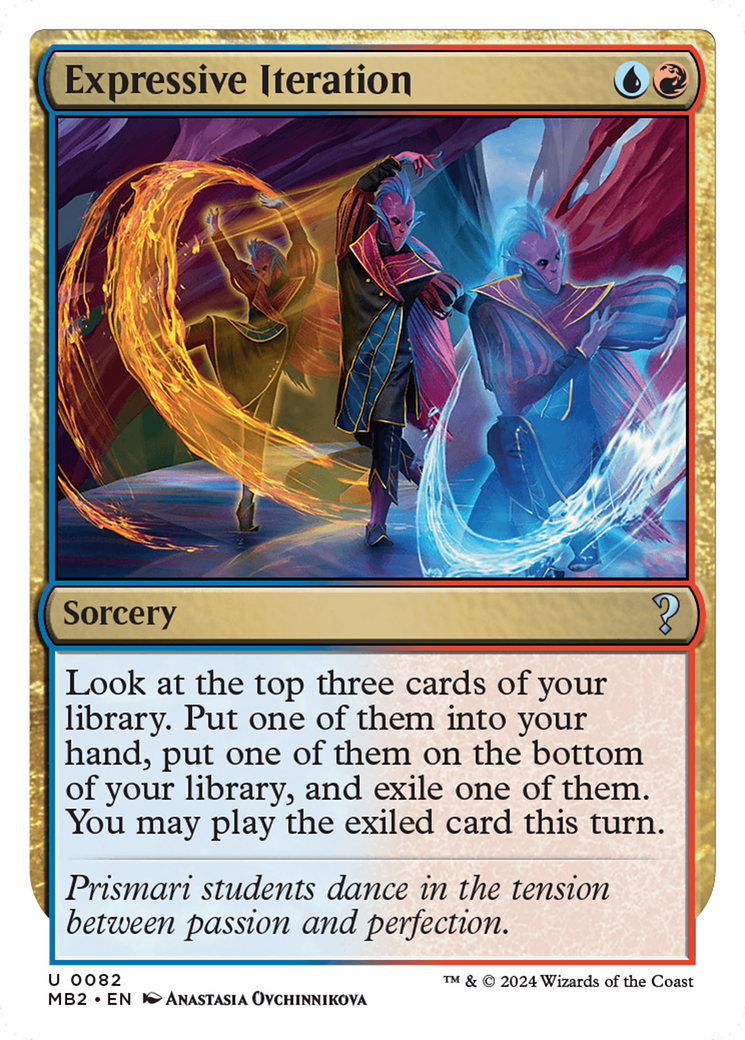 Expressive Iteration (White Border) [Mystery Booster 2] | Good Games North
