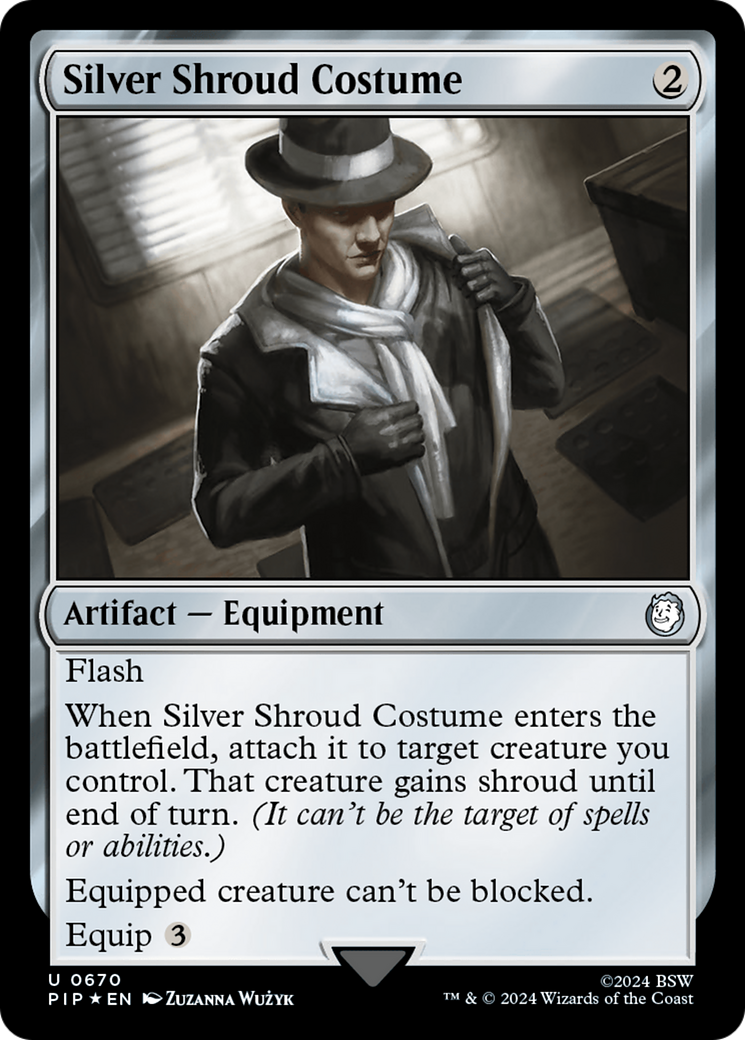 Silver Shroud Costume (Surge Foil) [Fallout] | Good Games North