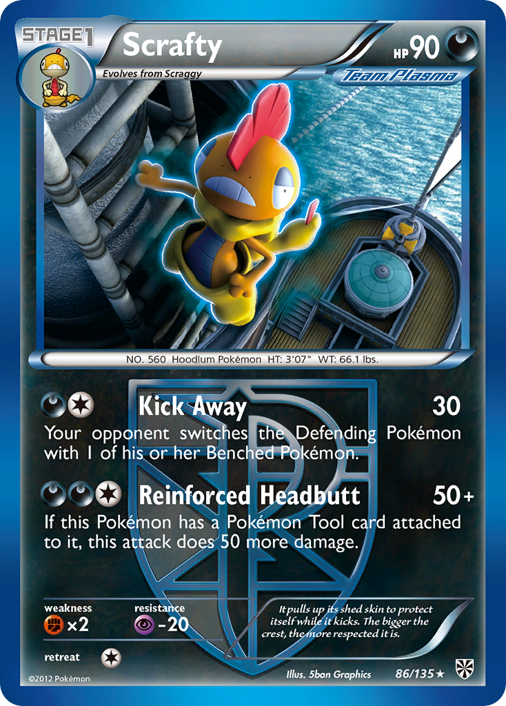 Scrafty (86/135) [Black & White: Plasma Storm] | Good Games North