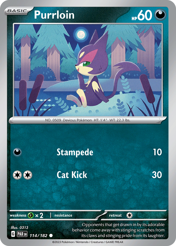 Purrloin (114/182) [Scarlet & Violet: Paradox Rift] | Good Games North