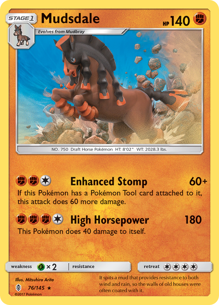 Mudsdale (76/145) [Sun & Moon: Guardians Rising] | Good Games North
