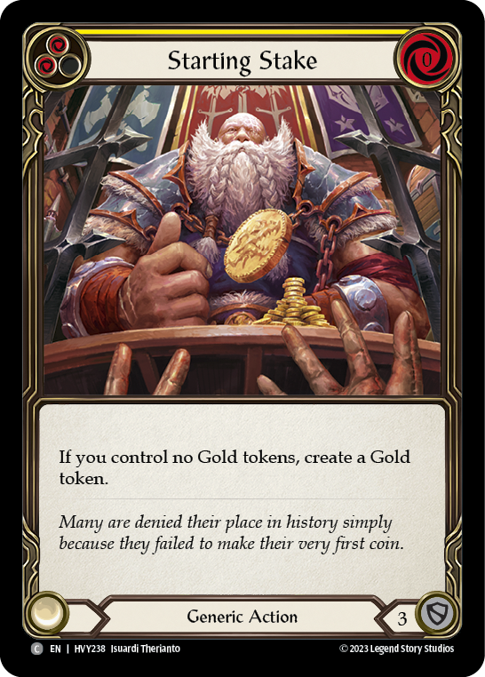 Starting Stake [HVY238] (Heavy Hitters)  Rainbow Foil | Good Games North