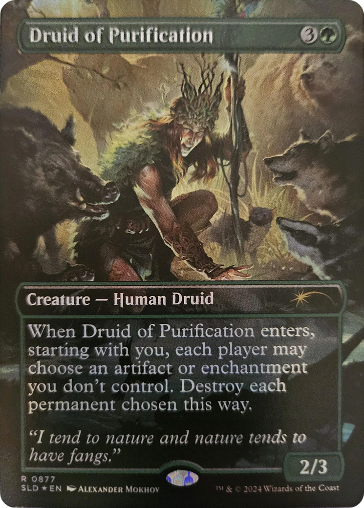 Druid of Purification (Rainbow Foil) [Secret Lair Drop Series] | Good Games North