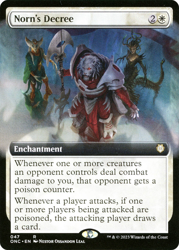 Norn's Decree (Extended Art) [Phyrexia: All Will Be One Commander] | Good Games North