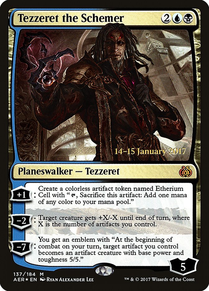 Tezzeret the Schemer [Aether Revolt Prerelease Promos] | Good Games North