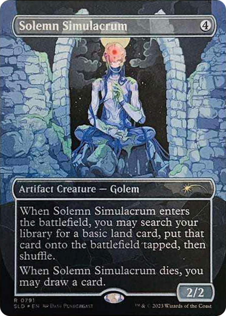 Solemn Simulacrum (0791) (Borderless) [Secret Lair Drop Series] | Good Games North