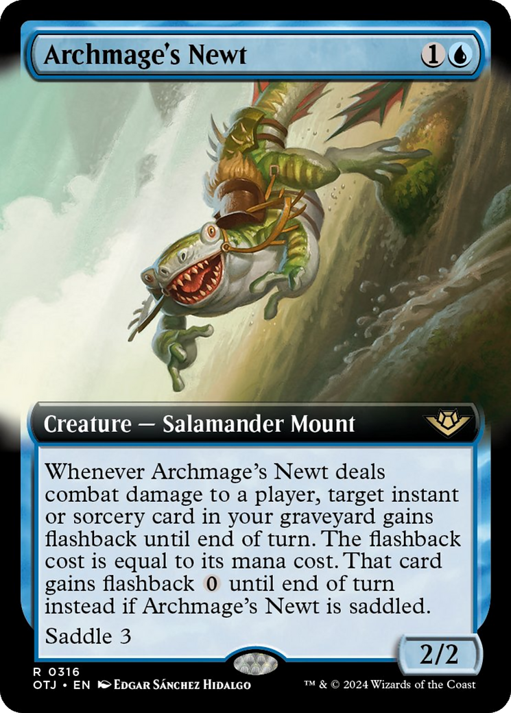 Archmage's Newt (Extended Art) [Outlaws of Thunder Junction] | Good Games North
