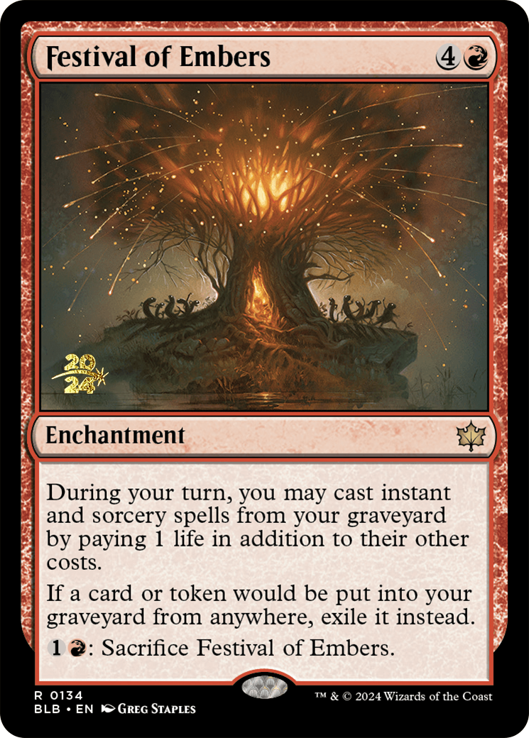Festival of Embers [Bloomburrow Prerelease Promos] | Good Games North