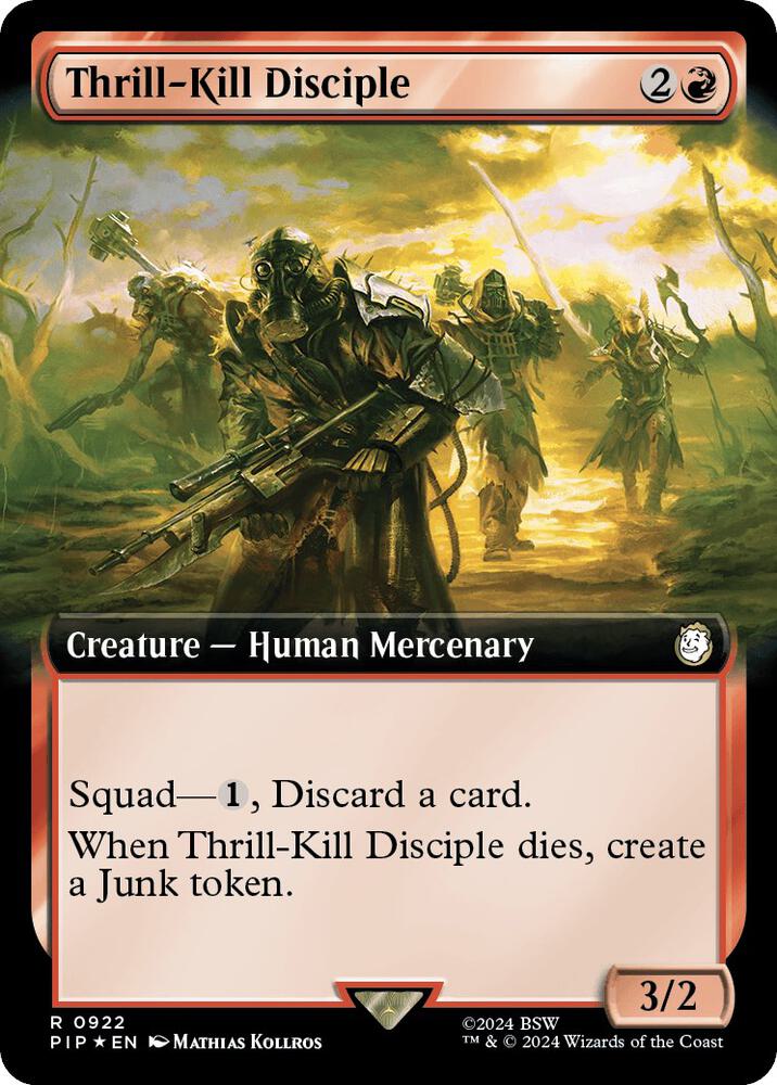 Thrill-Kill Disciple 922/326 (Universes Beyond: Fallout)  - Extended Art Surge Foil | Good Games North