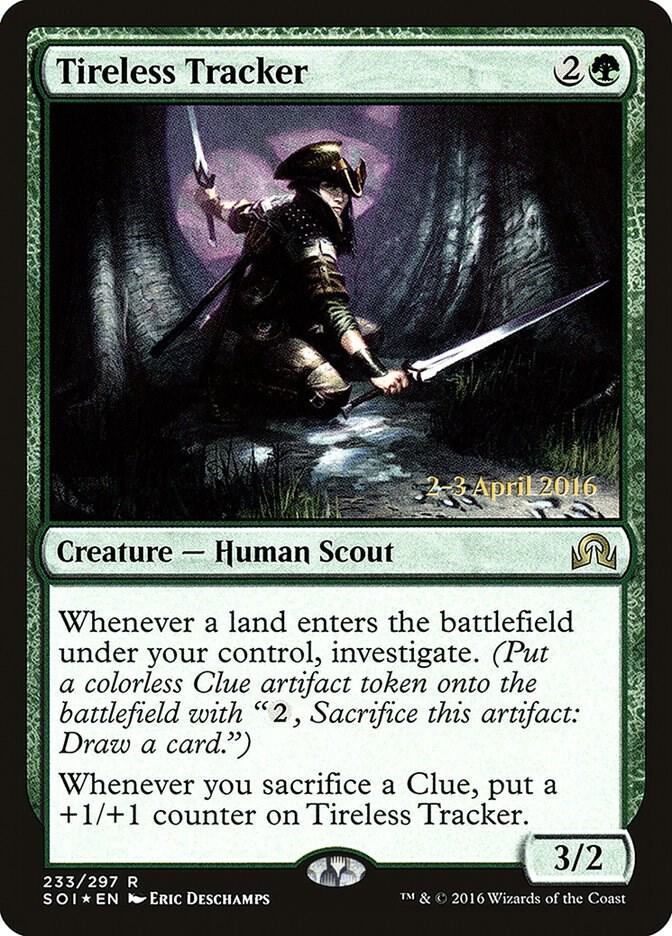 Tireless Tracker (Prerelease Cards)  - Foil | Good Games North
