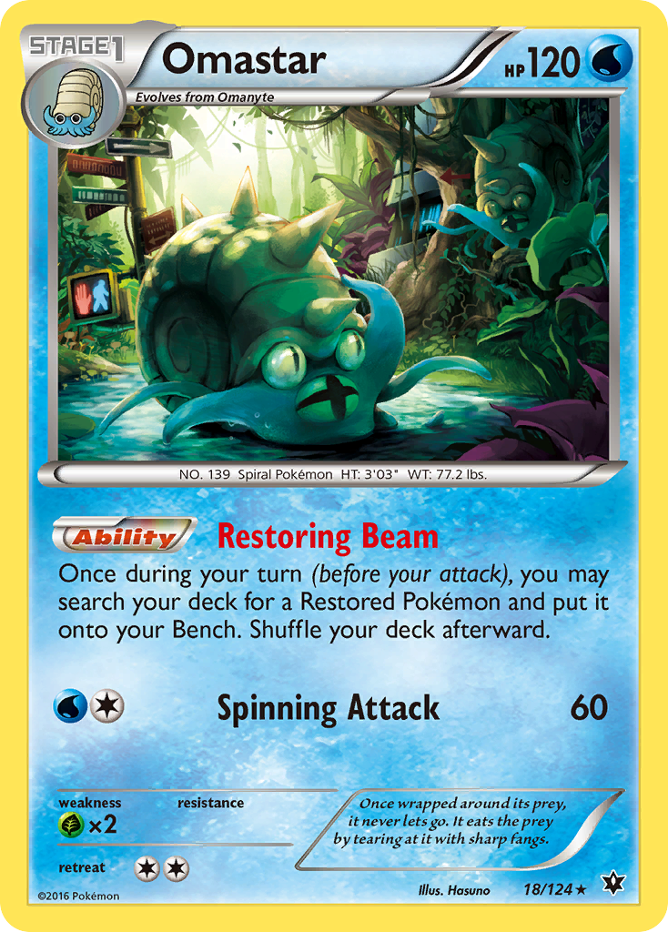 Omastar (18/124) [XY: Fates Collide] | Good Games North