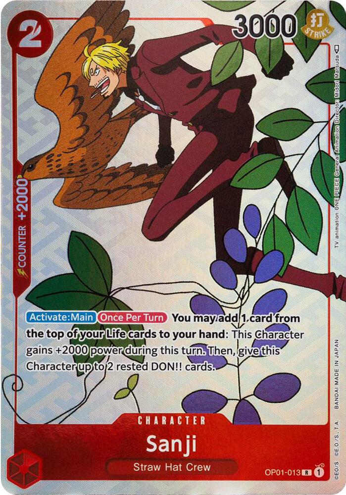 Sanji (Gift Col.) OP01-013 (One Piece Promotion Cards)  - Alternate Art Foil | Good Games North