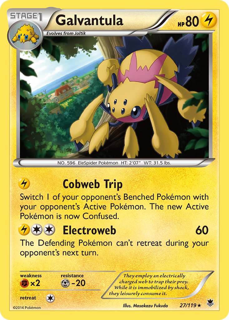 Galvantula(27/119) (Theme Deck Exclusive) [XY: Phantom Forces] | Good Games North