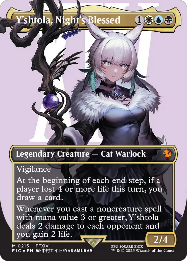 Y'shtola, Night's Blessed (Borderless) (Surge Foil) [FINAL FANTASY Commander] | Good Games North