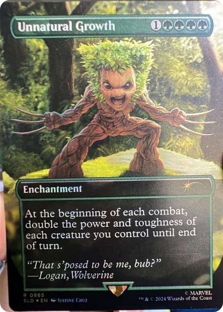 Unnatural Growth (Rainbow Foil) [Secret Lair Drop Series] | Good Games North