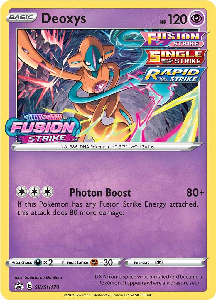 Deoxys (SWSH170) (Prerelease Promo) [Sword & Shield: Black Star Promos] | Good Games North