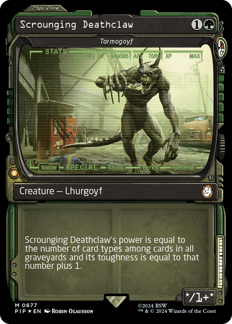 Scrounging Deathclaw - Tarmogoyf (Showcase) (Surge Foil) [Fallout] | Good Games North