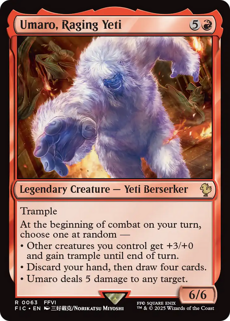 Umaro, Raging Yeti [FINAL FANTASY Commander] | Good Games North