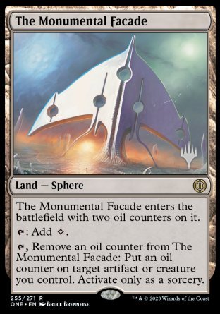 The Monumental Facade (Promo Pack) [Phyrexia: All Will Be One Promos] | Good Games North