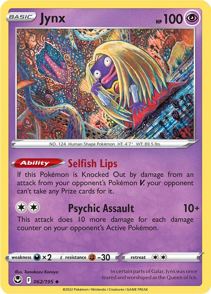 Jynx (062/195) [Sword & Shield: Silver Tempest] | Good Games North