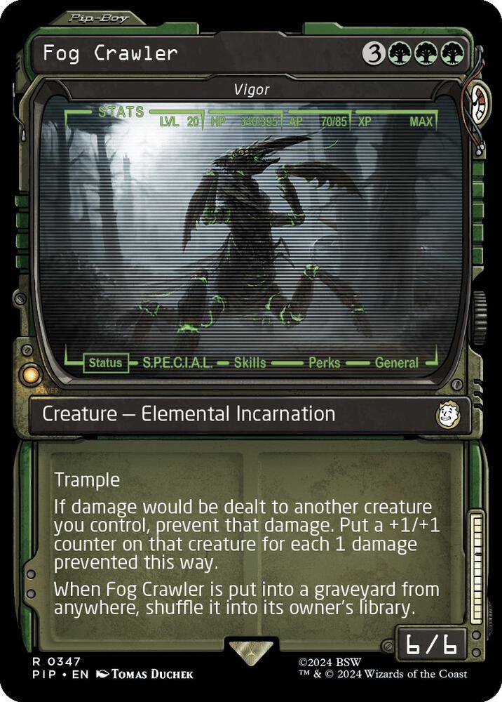 Fog Crawler - Vigor 347/326 (Universes Beyond: Fallout)  - Showcase Foil | Good Games North
