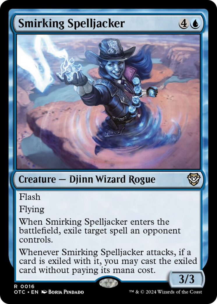 Smirking Spelljacker [Outlaws of Thunder Junction Commander] | Good Games North