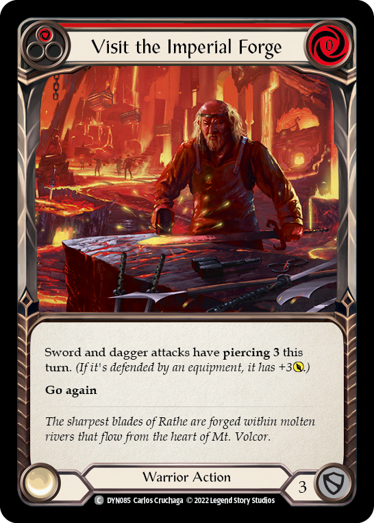 Visit the Imperial Forge (Red) [DYN085] (Dynasty)  Rainbow Foil | Good Games North