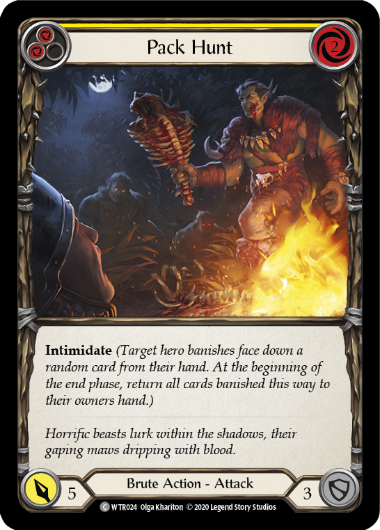 Pack Hunt (Yellow) [U-WTR024] (Welcome to Rathe Unlimited)  Unlimited Rainbow Foil | Good Games North