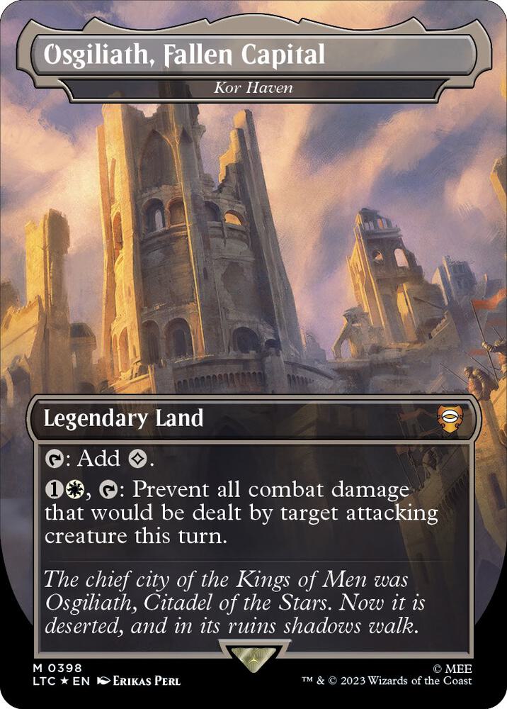 Osgiliath Fallen Capital Kor Haven Surge Foil (Commander: The Lord of the Rings: Tales of Middle-earth)  - Foil | Good Games North