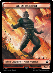 Soldier // Alien Warrior Double-Sided Token [Doctor Who Tokens] | Good Games North