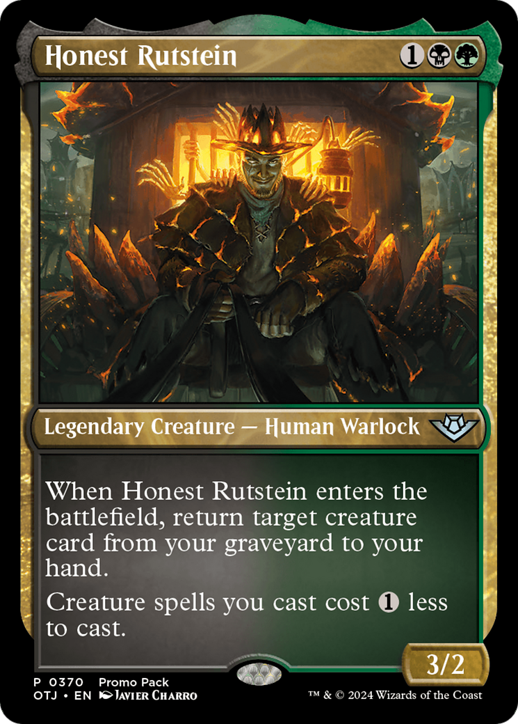 Honest Rutstein (Promo Pack) [Outlaws of Thunder Junction Promos] | Good Games North