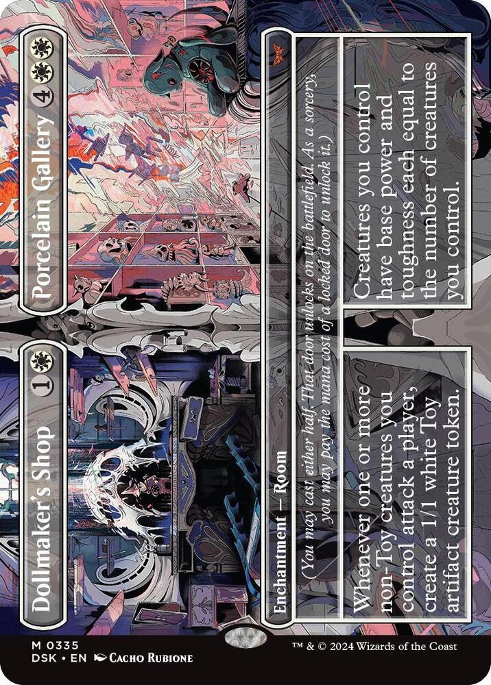 Dollmaker's Shop // Porcelain Gallery 335 (Duskmourn: House of Horror)  - Borderless Foil | Good Games North