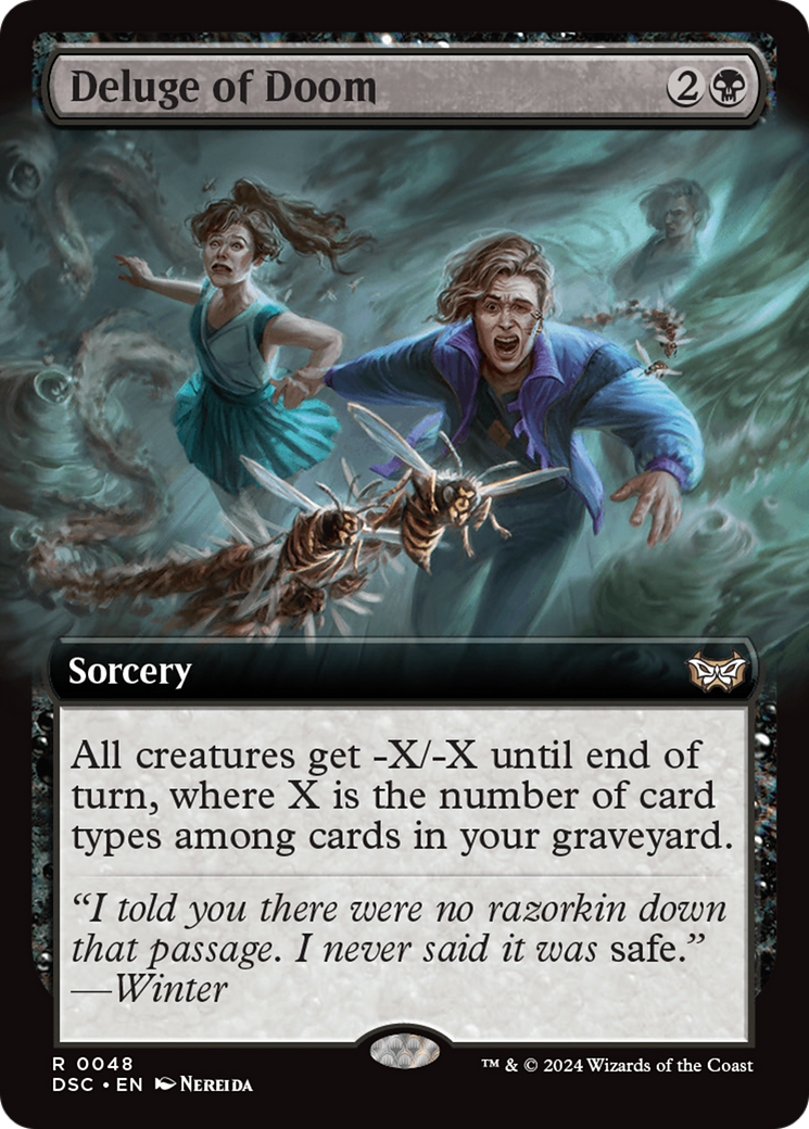 Deluge of Doom (Extended Art) [Duskmourn: House of Horror Commander] | Good Games North