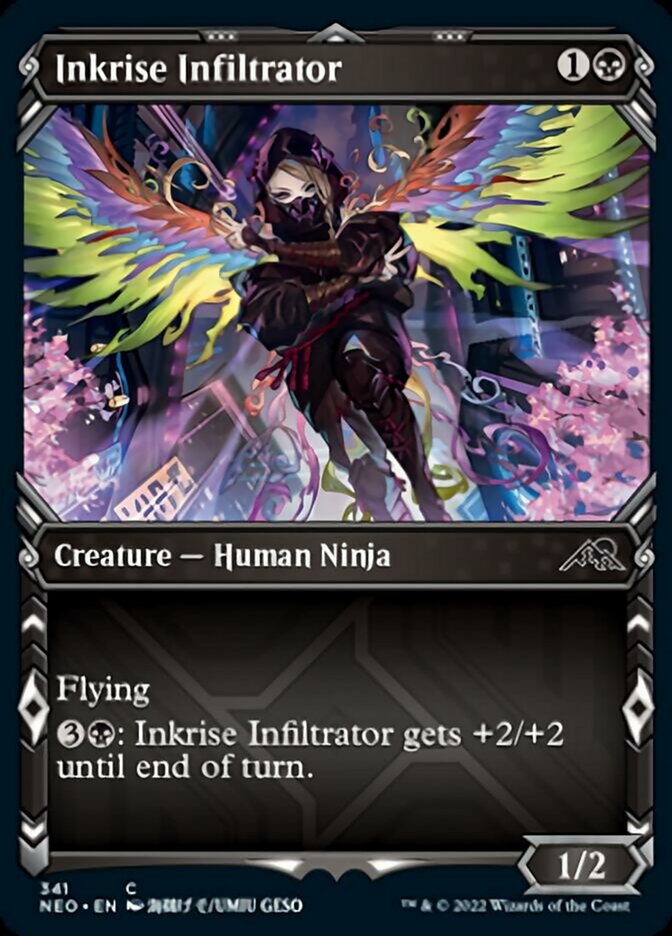 Inkrise Infiltrator (Showcase Ninja) [Kamigawa: Neon Dynasty] | Good Games North