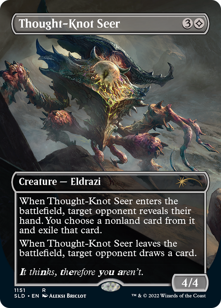 Thought-Knot Seer (1151) (Borderless) [Secret Lair Drop Series] | Good Games North