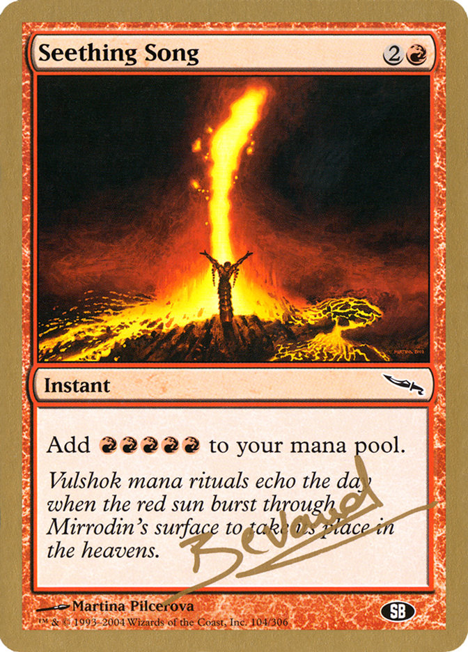 Seething Song (Manuel Bevand) (SB) [World Championship Decks 2004] | Good Games North