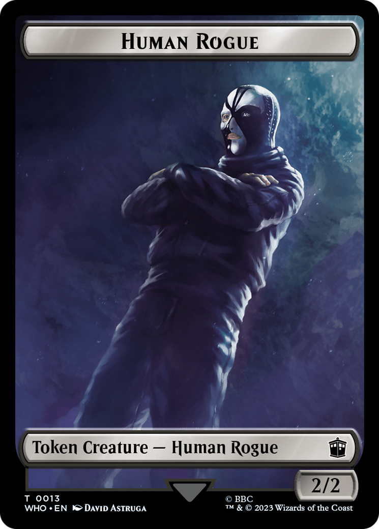 Human Rogue // Clue (0021) Double-Sided Token [Doctor Who Tokens] | Good Games North